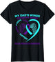Teal Purple Suicide Prevention Awareness Dad Father Wings