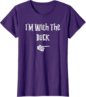 I'm with Duck Halloween Costume Funny Couples Matching