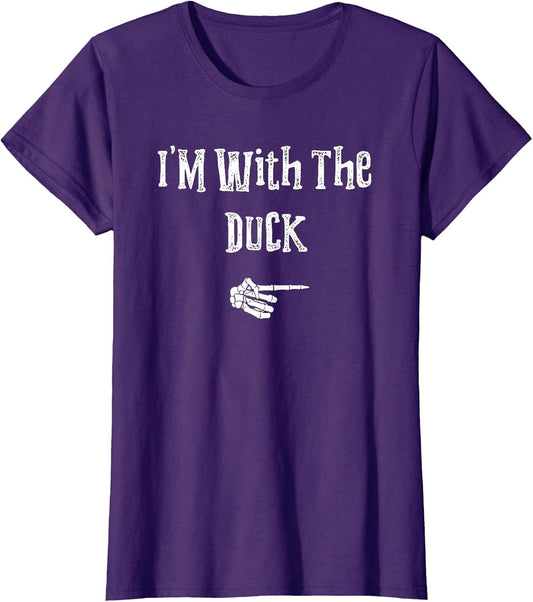 I'm with Duck Halloween Costume Funny Couples Matching
