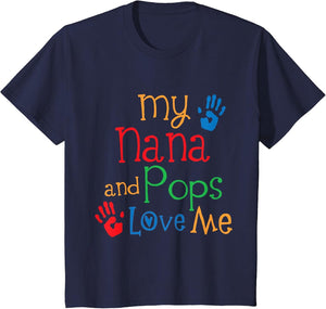 Kids My Nana and Pops Love Me Grandchild