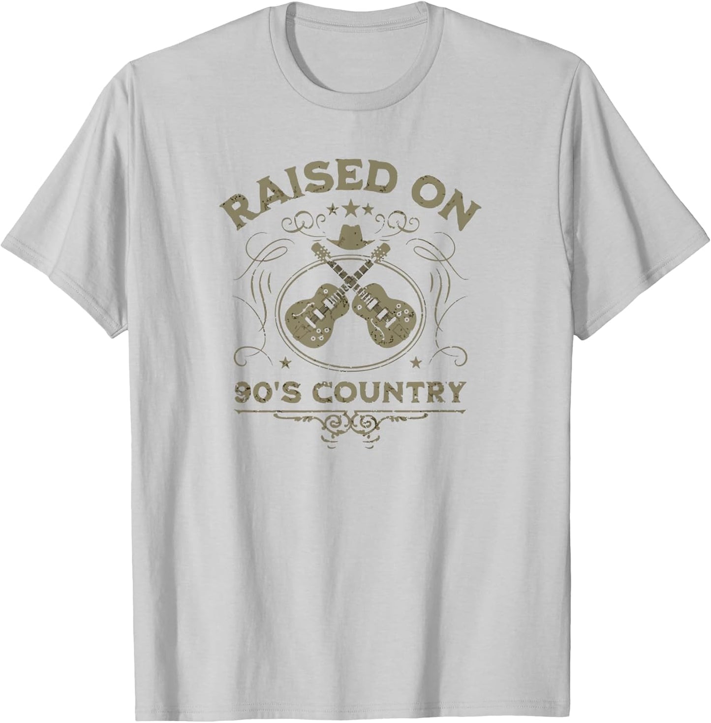 Raised On 90's Country Music Vintage Funny Retro Southern