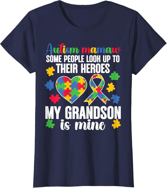 Proud Autism Mamaw My Grandson Autism Warrior Mamaw