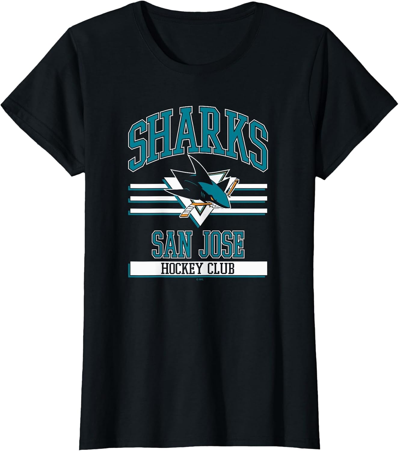San Jose Sharks Hockey Club Black Officially Licensed
