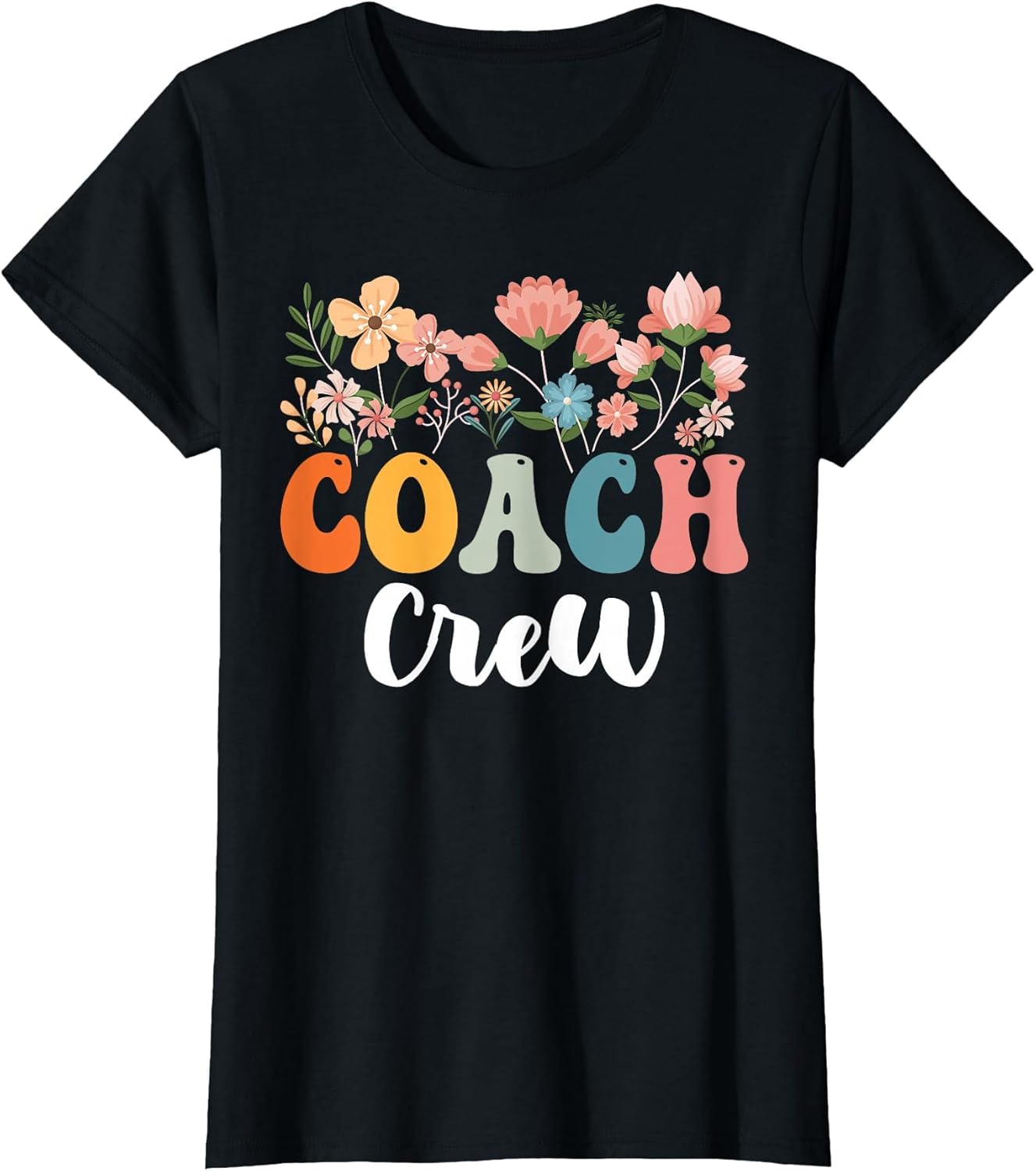 Coach Crew Team Retro Groovy Vintage First Day of School