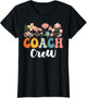 Coach Crew Team Retro Groovy Vintage First Day of School