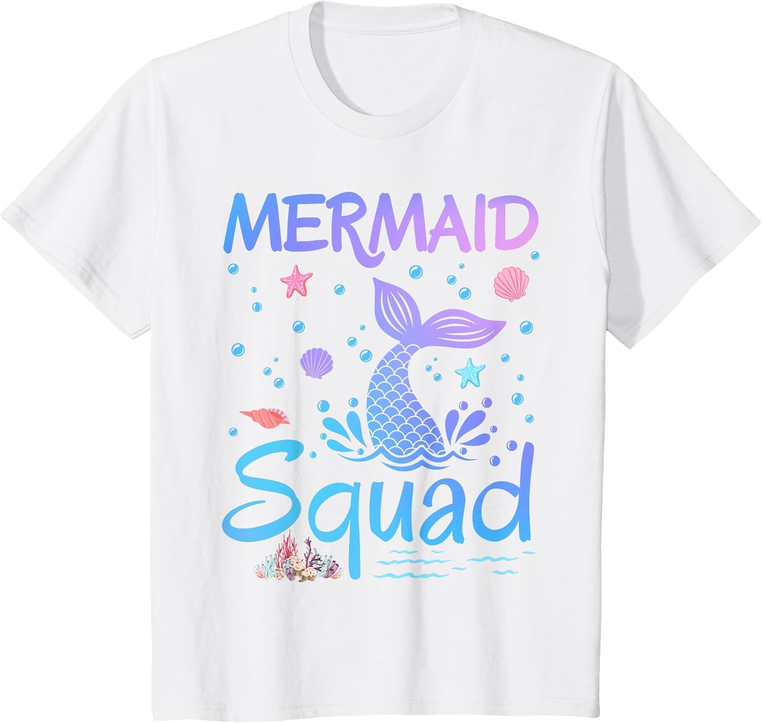 Mermaid Squad Birthday Girls Matching Family Party Themed