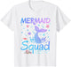 Mermaid Squad Birthday Girls Matching Family Party Themed