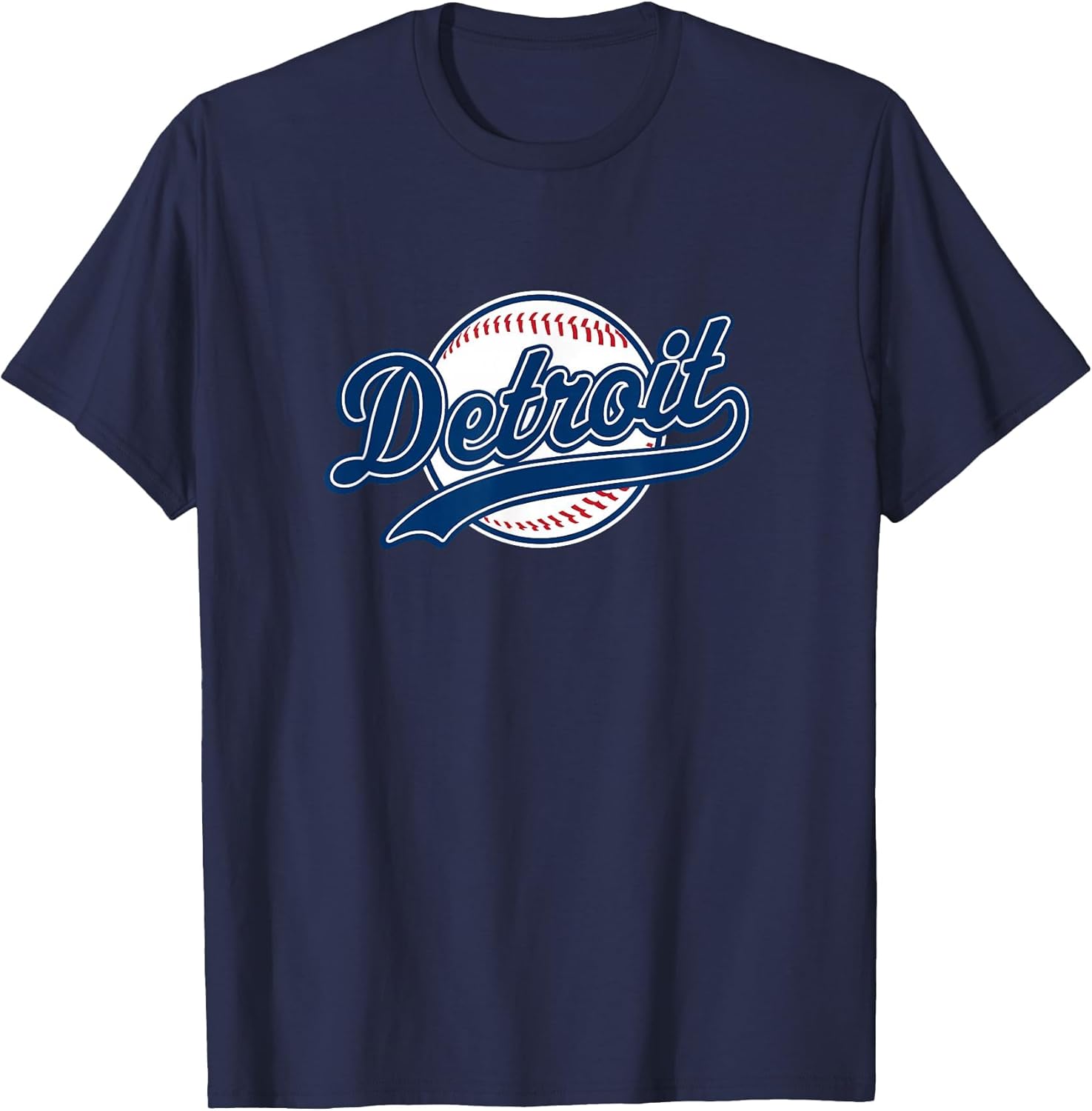 Detroit Vintage Baseball Throwback Retro Design