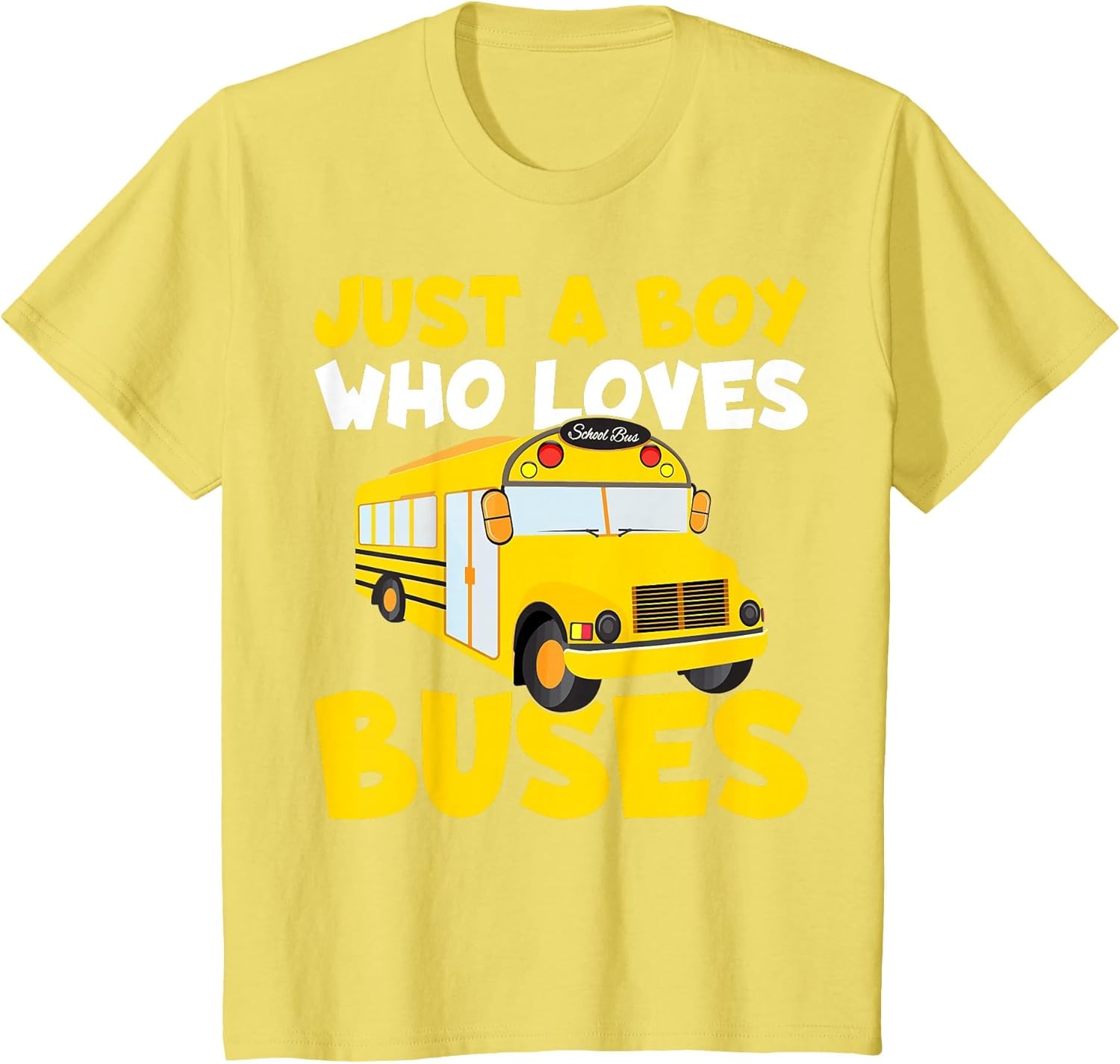 Kids School Bus Costume Just a Boy who Loves Buses
