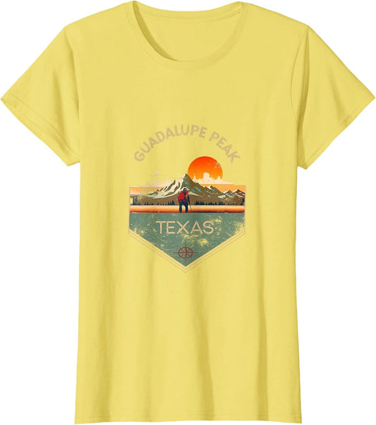 Guadalupe Peak Retro Vintage Hiking Apparel - Souvenir