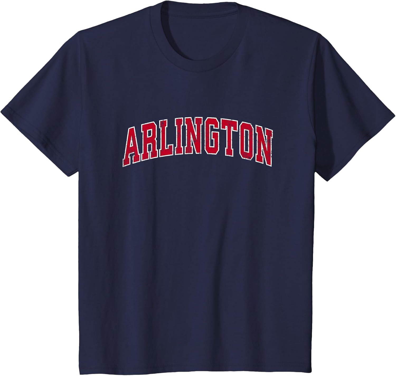 Arlington Massachusetts MA Vintage Sports Design Red Design