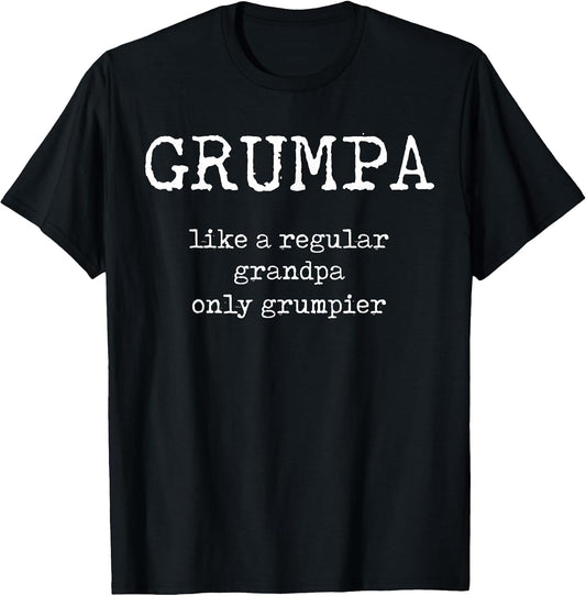 Grumpa Definition: Funny Grandpa Sarcastic Grumpy Old Man