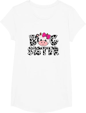 Big Sister Farm Life Cow Lover Big Sis Sibling Matching