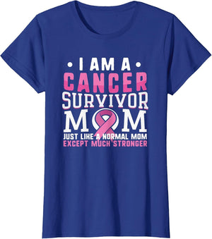 Breast Cancer Survivor Shirt Support Pink Ribbon Normal Mom