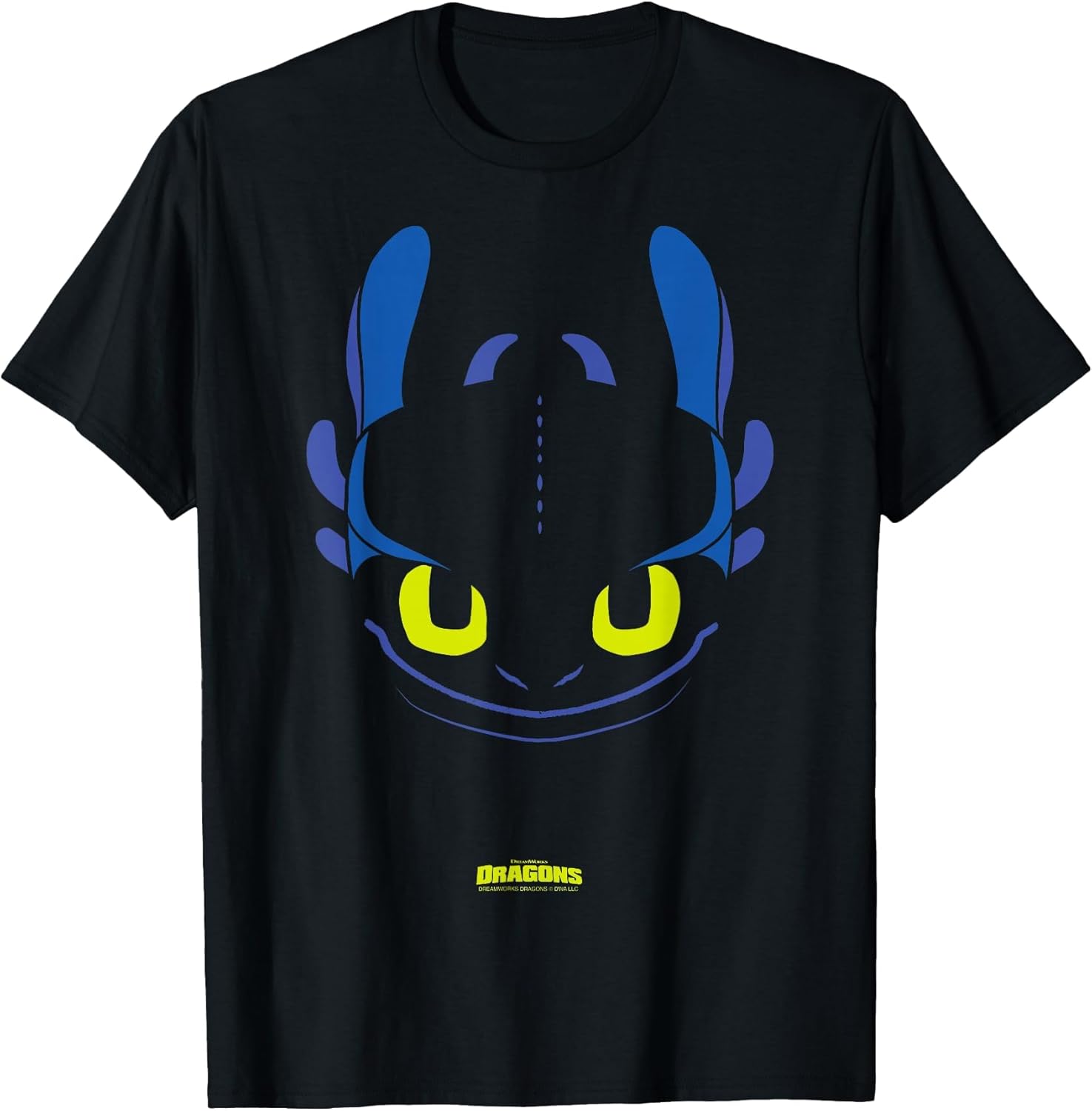DreamWorks Dragons Toothless Night Fury Big Face Costume