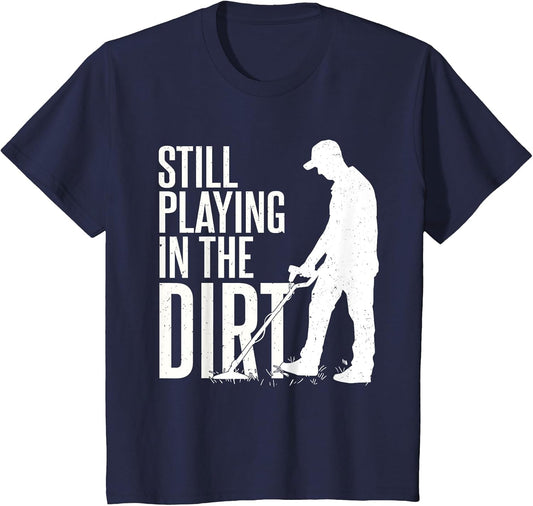 Men Metal Detecting Detectoring Still Playing in The Dirt
