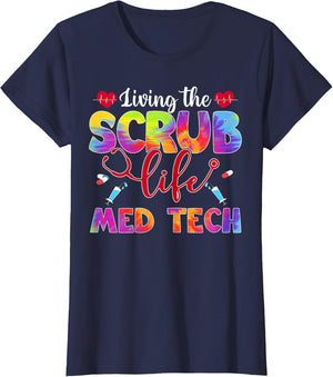 Living The Scrub Life Tie Dye Hippie Med Tech