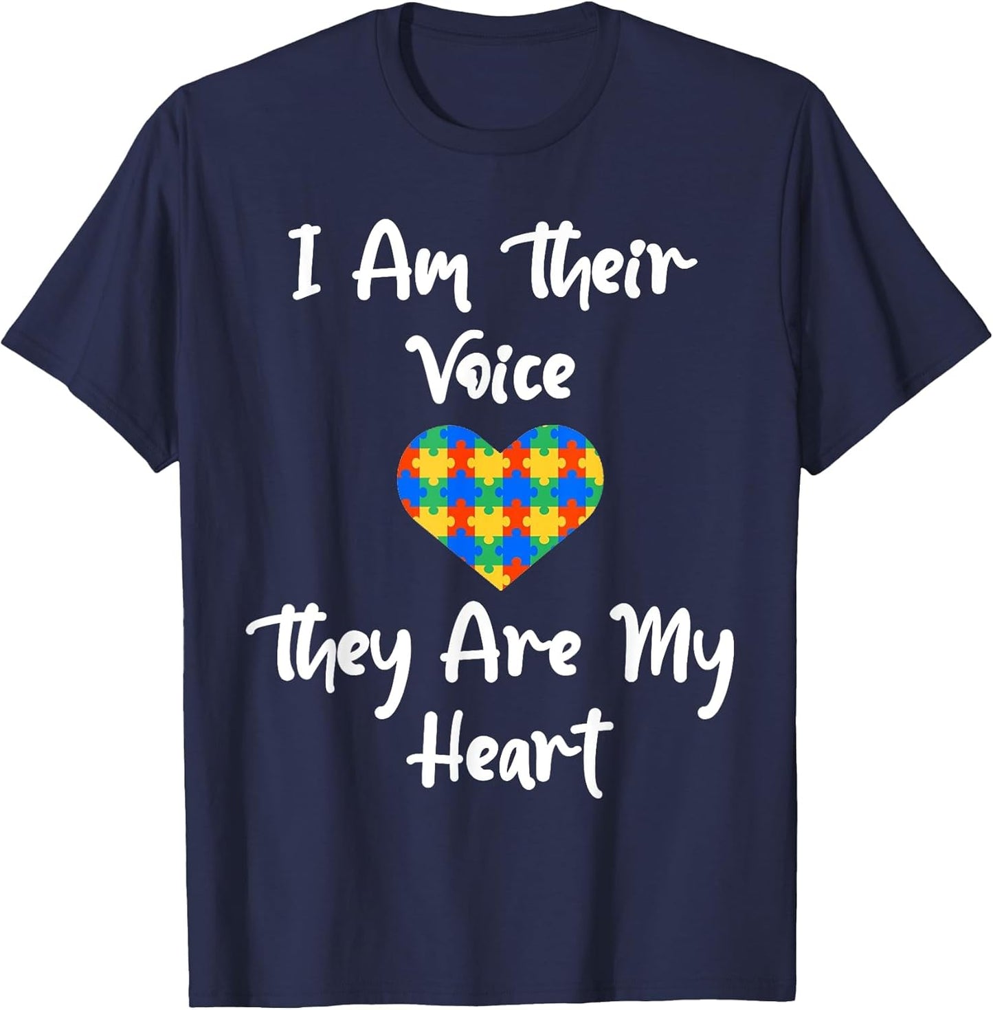 I Am Their Voice They are My Heart Fun Autism Teacher