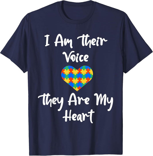 I Am Their Voice They are My Heart Fun Autism Teacher
