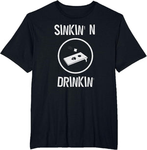 Funny Cornhole Shirts Team Beer Drinking Gift