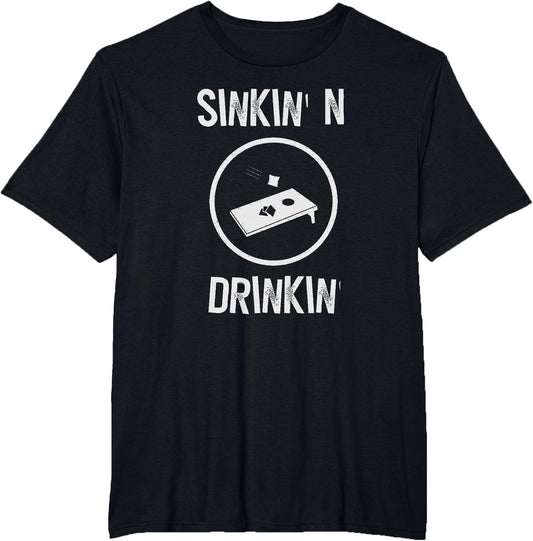 Funny Cornhole Shirts Team Beer Drinking Gift