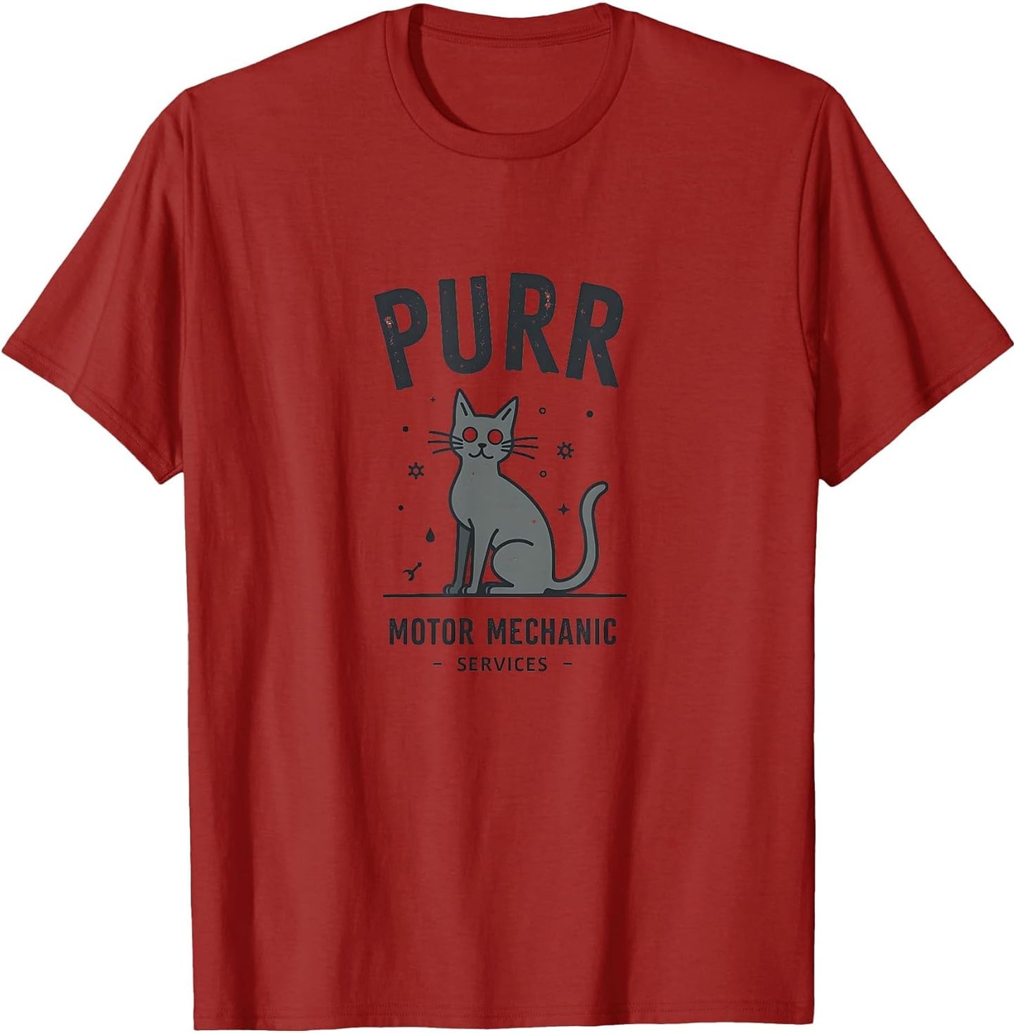 Purr Motor Mechanic Services Cat Design