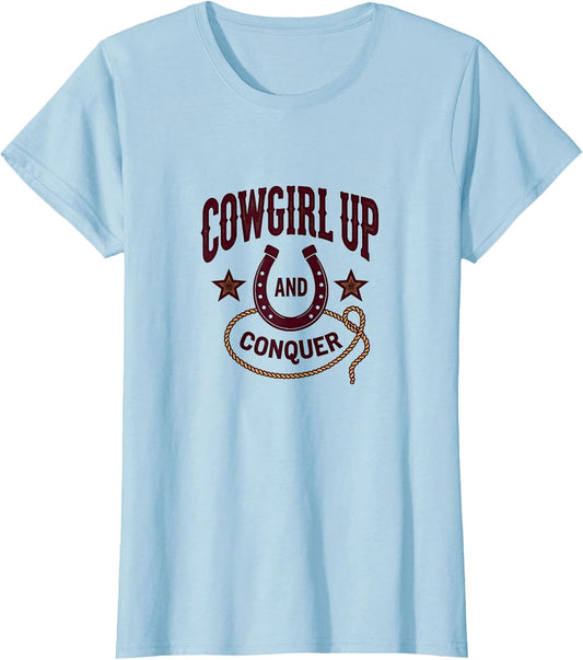 Cowgirl Up and Conquer Western Girls Design