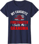 My Favorite Firefighter Calls Me Grandma American Flag