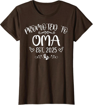 Promoted to Oma Est 2025 Soon to Be Mom Mother's Day
