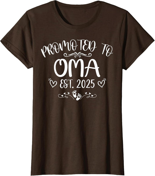 Promoted to Oma Est 2025 Soon to Be Mom Mother's Day