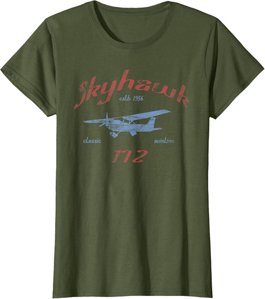172 Skyhawk Airplane Classic Vintage Aviation Private Pilot