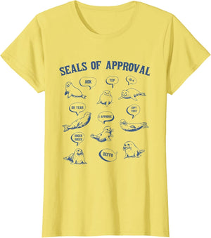Seals of Approval Shirt Sarcastic Pun Funny Joke