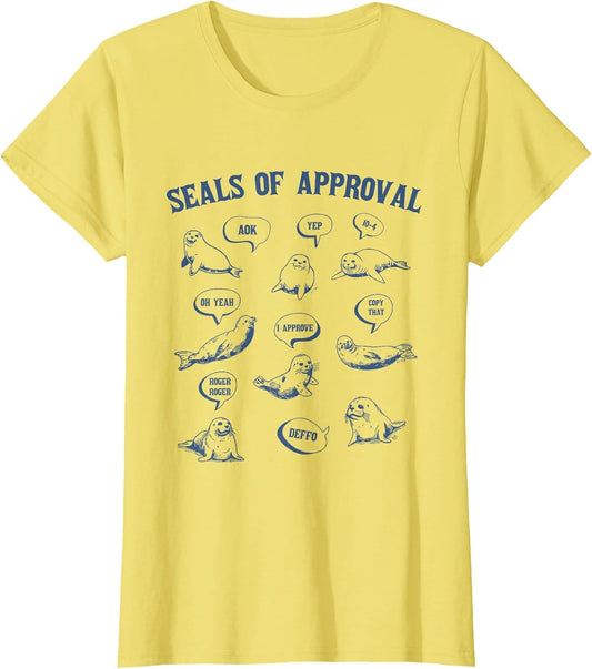 Seals of Approval Shirt Sarcastic Pun Funny Joke