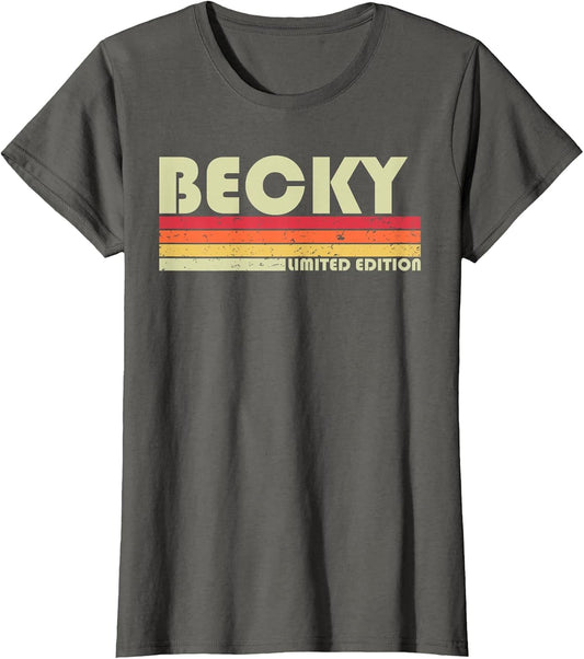 Becky Gift Name Personalized Retro Vintage 80s 90s Birthday