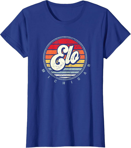 Retro Elo Home State Cool 70s Style Sunset