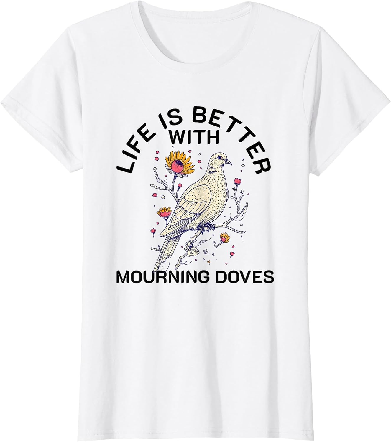 Mourning Dove Retro Vintage Bird Lover Women Men Girl Boys