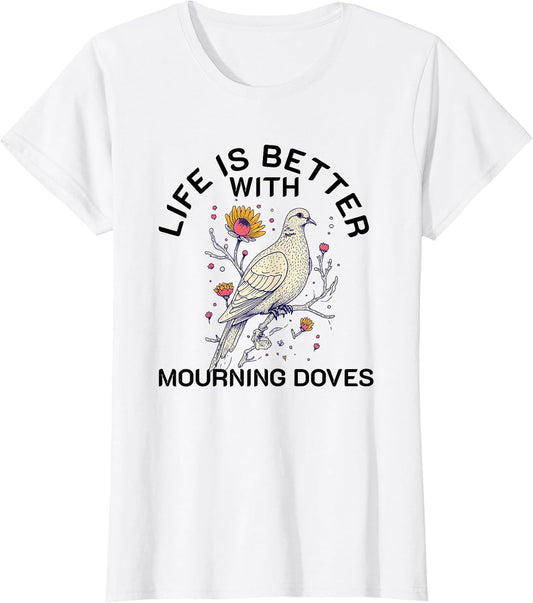 Mourning Dove Retro Vintage Bird Lover Women Men Girl Boys