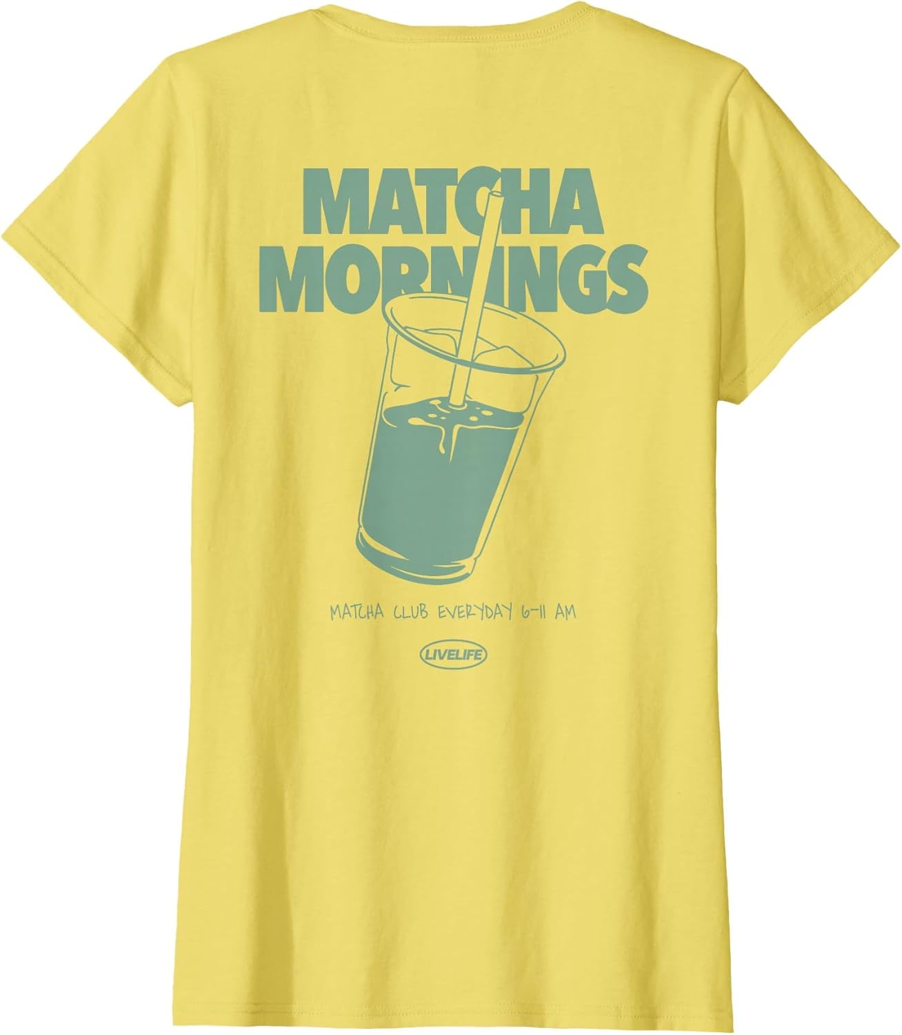 Matcha Mornings X LIVELIFE Green Tea Matcha Latte Back