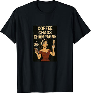 Coffee Chaos Champagne Glam Retro Vibes
