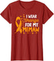 I wear Orange for My Memaw Shirts Kidney Cancer