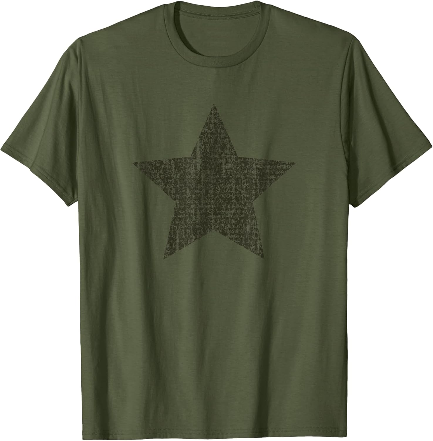 Star Distressed Retro Vintage Grunge Green Graphic