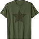 Star Distressed Retro Vintage Grunge Green Graphic