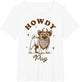 Pug Mom Pug Lover Vintage Country Western Life Howdy Pug