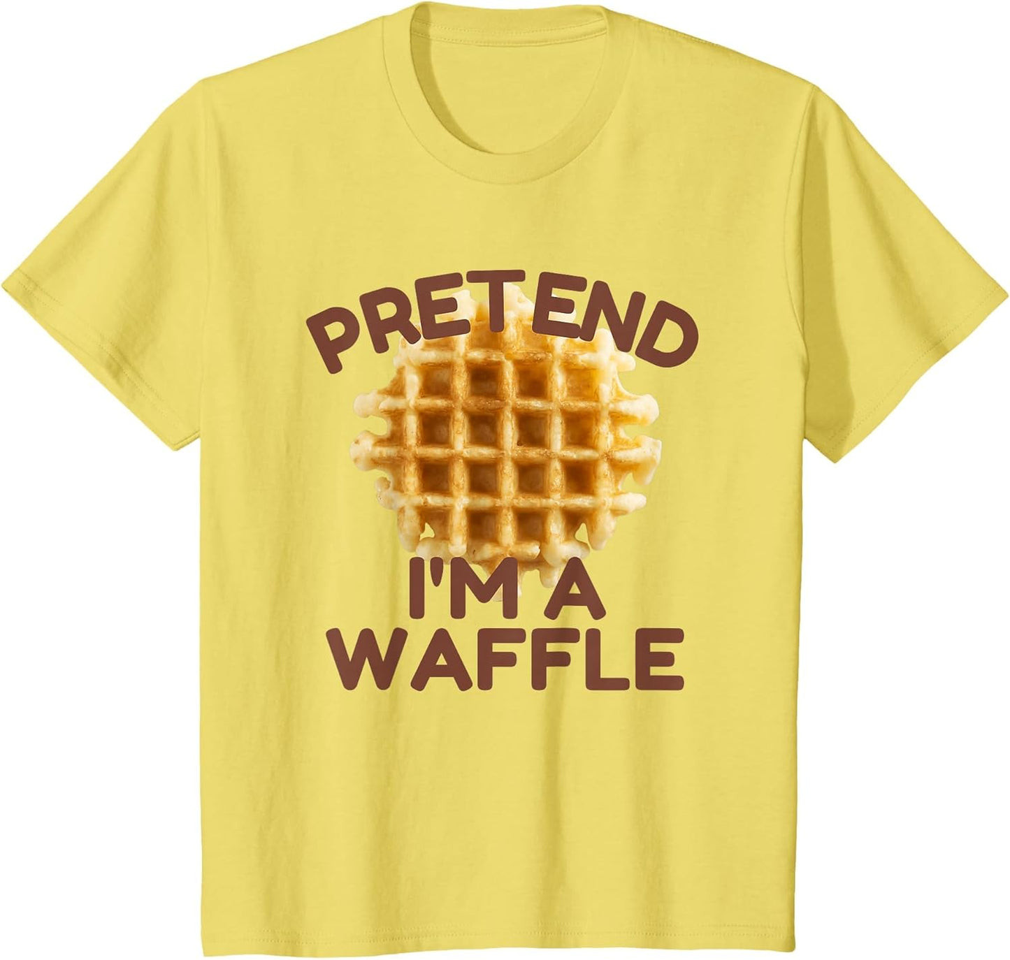 Lazy Halloween Costume Pretend Im A Waffle T Shirt