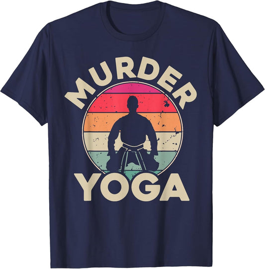 Vintage Jiu Jitsu Shirt Brazilian Jiu Jitsu Murder Yoga BJJ