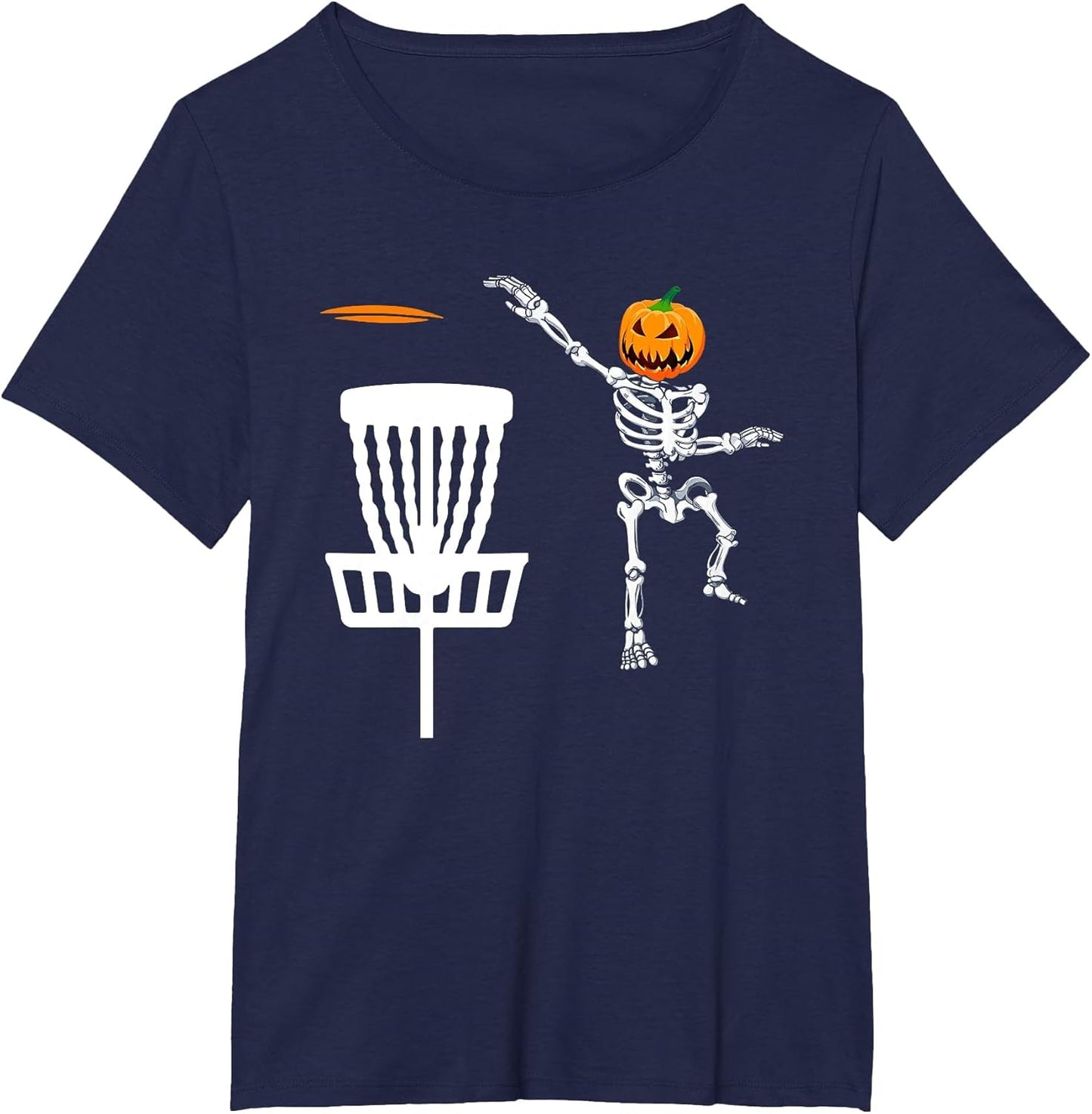 Skeleton Disc Golf Halloween Pumpkin