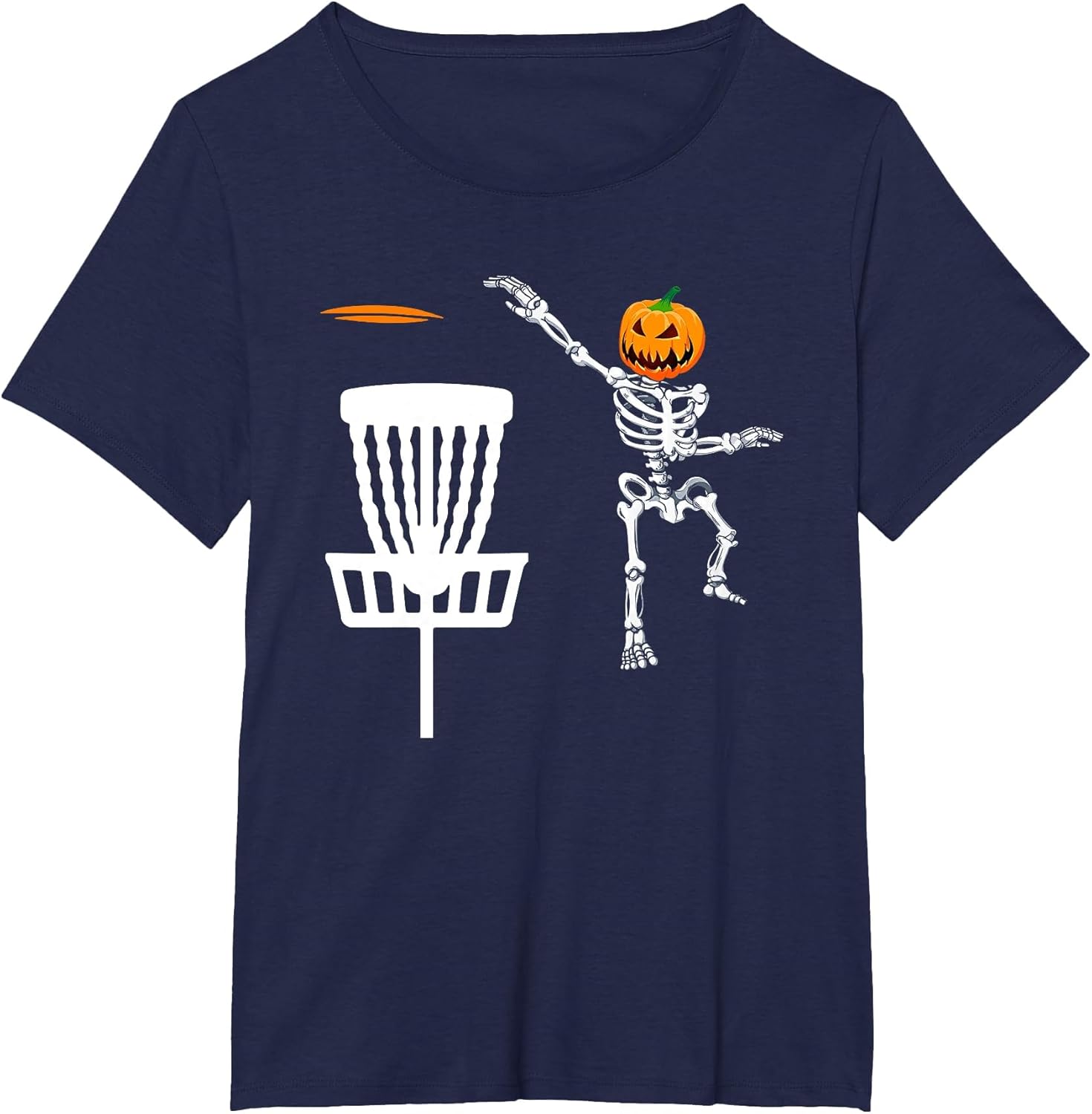 Skeleton Disc Golf Halloween Pumpkin