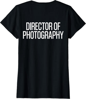 Bold Director of Photography Text Print ON Back | Film Crew