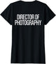 Bold Director of Photography Text Print ON Back | Film Crew