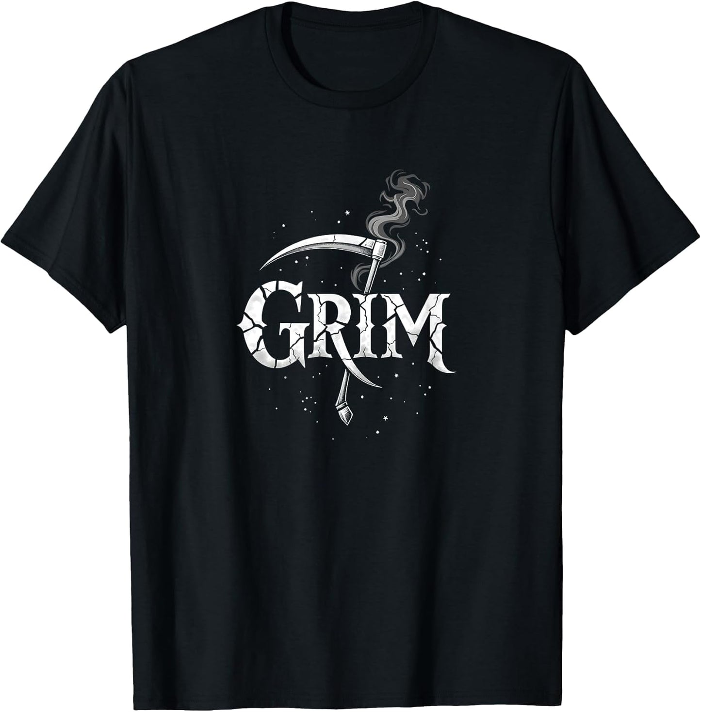 Halloween Minimalist Abstract Grim Reaper Scythe